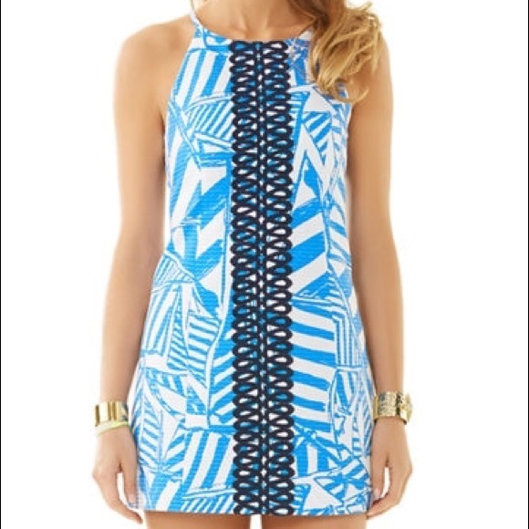 Lilly Pulitzer Annabelle Bay Blue Yacht Rope Dress - Picture 1 of 7